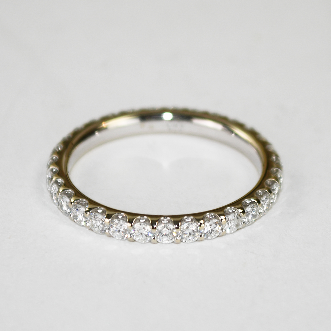 18K White Gold Diamond Eternity Band 1.00ct - Image 2