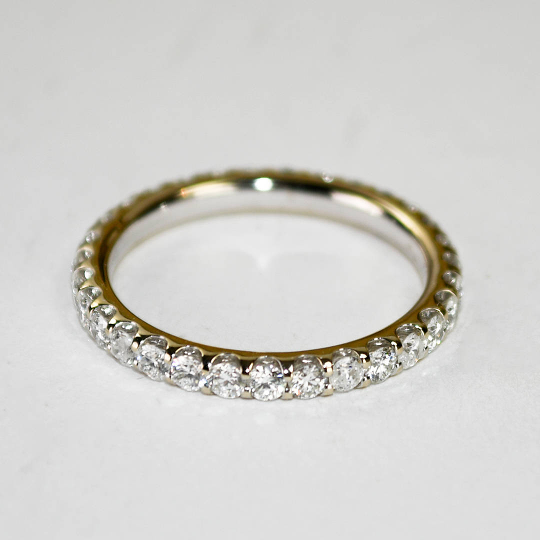 18K White Gold Diamond Eternity Band 1.00ct - Image 4