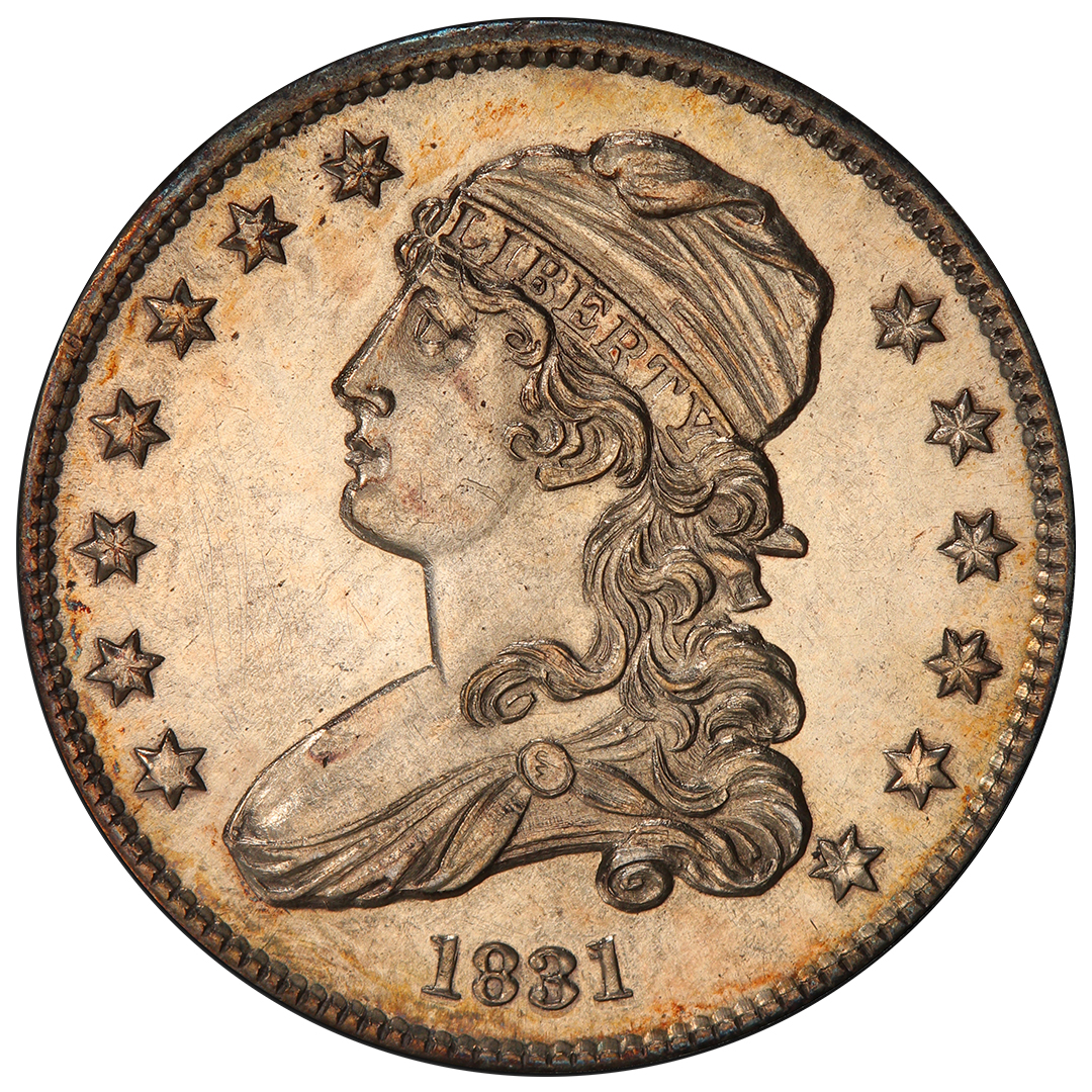 1831 25C Capped Bust Quarter Rare Coin, PCGS PR64 Large Letters