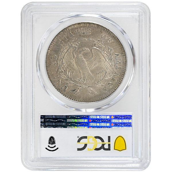 1795 $1 3 Leaves Flowing Hair Dollar PCGS AU55 CAC - Tangible