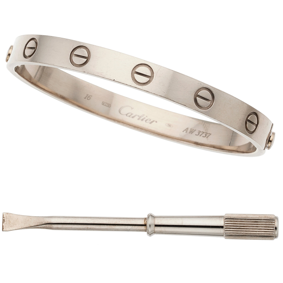 Cartier LOVE Bracelet in 18K White Gold – Authentic Luxury Jewelry