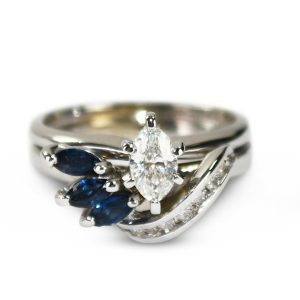 Vintage Sapphire and Diamond Ring