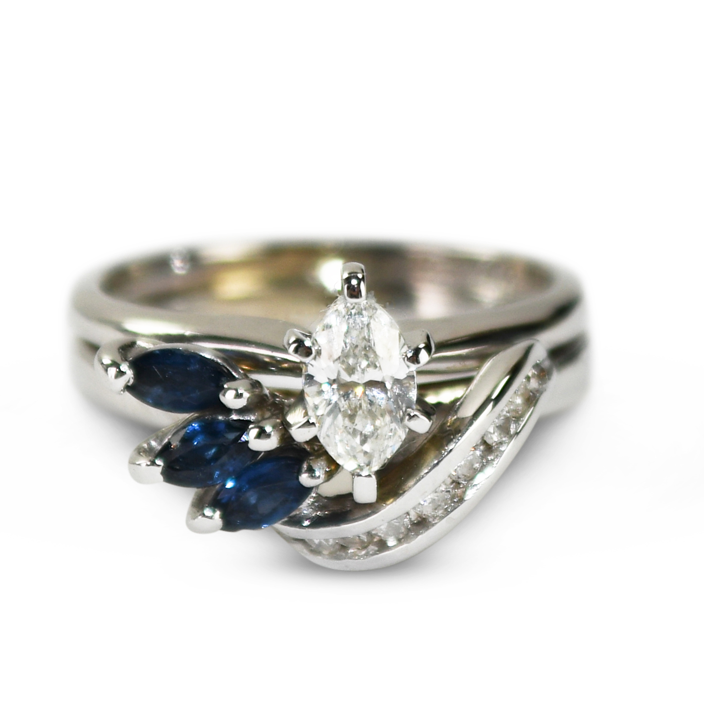 Vintage Sapphire and Diamond Ring