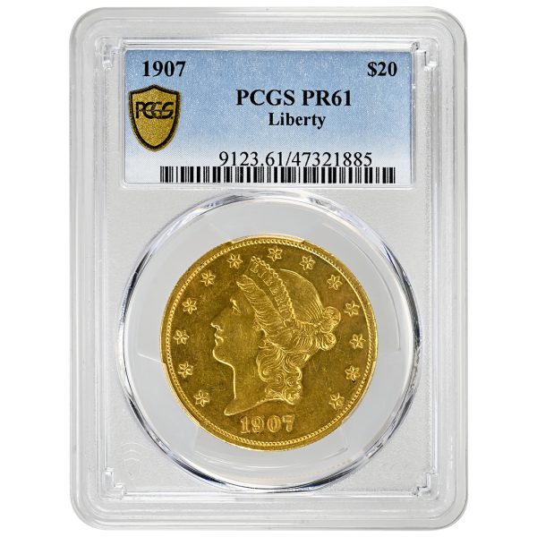 1907 $20 Liberty Liberty Head PCGS PR61