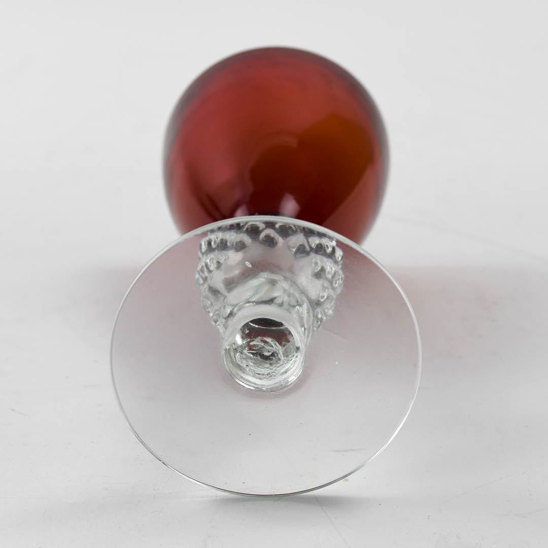 Set of 2 Morgantown Golf Ball Ruby Water Goblet 6 3/4" - Image 5