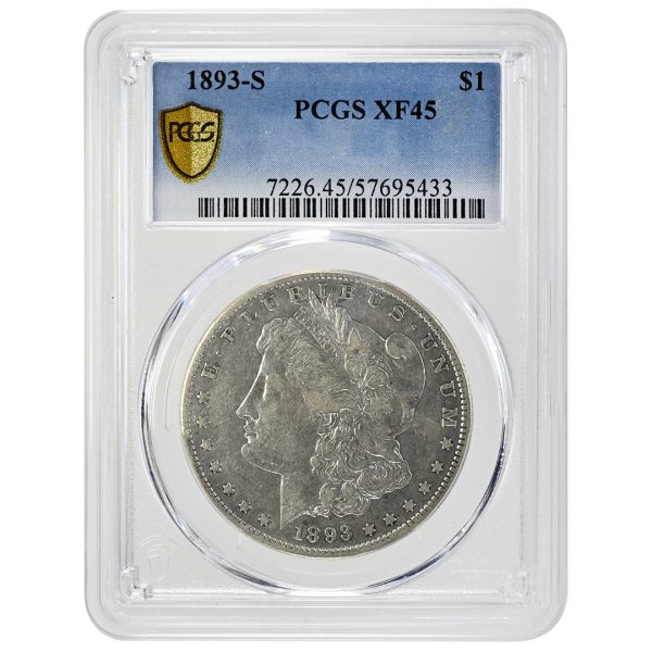 1893-S $1 Morgan Dollar PCGS XF45