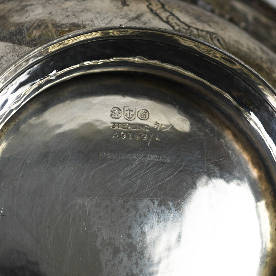 Spaulding & Co. Sterling Silver Chrysanthemum Bowl - Image 5