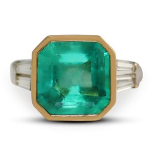 Emerald and Diamond Ring