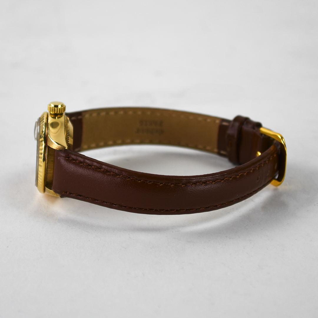 18K Yellow Gold Croton Diamond Dial Watch 26mm - Image 5