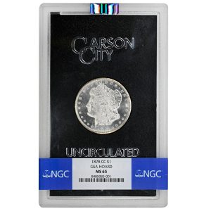 1878-CC $1 Morgan Dollar Rare Coin GSA HOARD NGC MS65