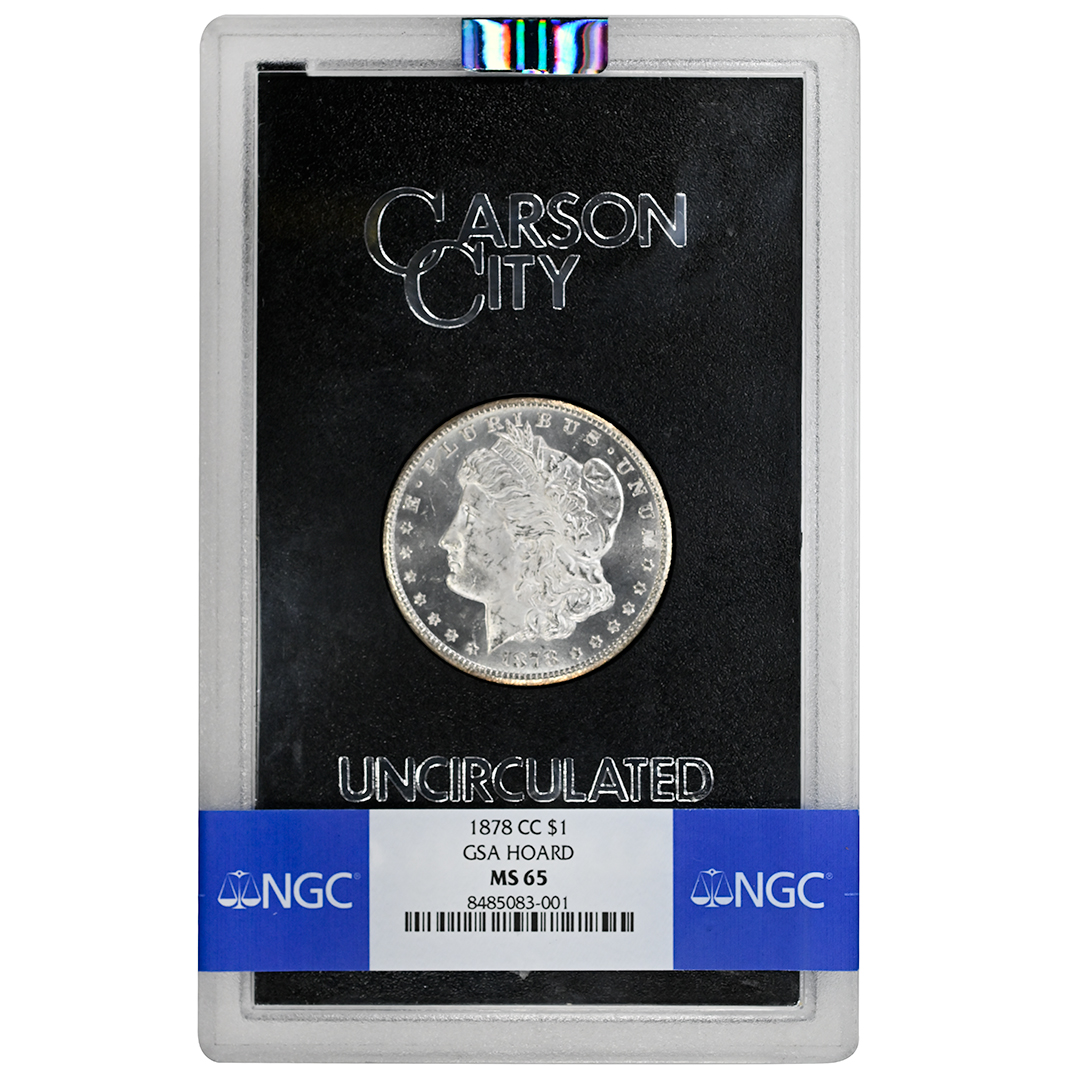 1878-CC $1 Morgan Dollar Rare Coin GSA HOARD NGC MS65