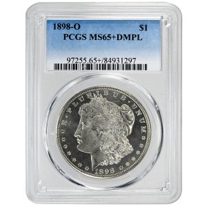 1898-O $1 Morgan Dollar Rare Coin PCGS MS65+DMPL