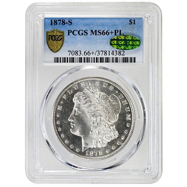 1878-S $1 Morgan Dollar PCGS MS66+PL CAC