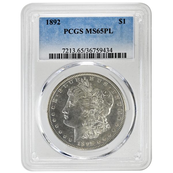 1892 $1 Morgan Dollar PCGS MS65PL