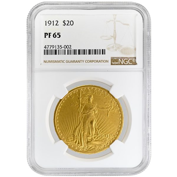 1912 $20 St. Gaudens NGC PF65