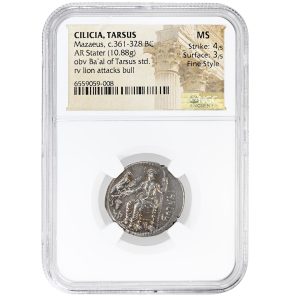 Cilicia Tarsus AR Stater, Mazaeus, c. 361–328 BC, NGC MS