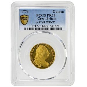 1774 Guinea PCGS PR65 Rare Coin George III