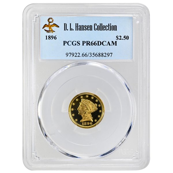 1896 $2.50 Liberty Head PCGS PR66DCAM