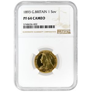 1893 Sovereign NGC PR64CAM, Victoria