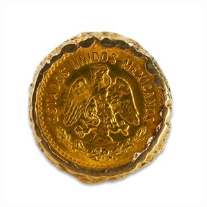 Mexico Gold 5 Peso Ring