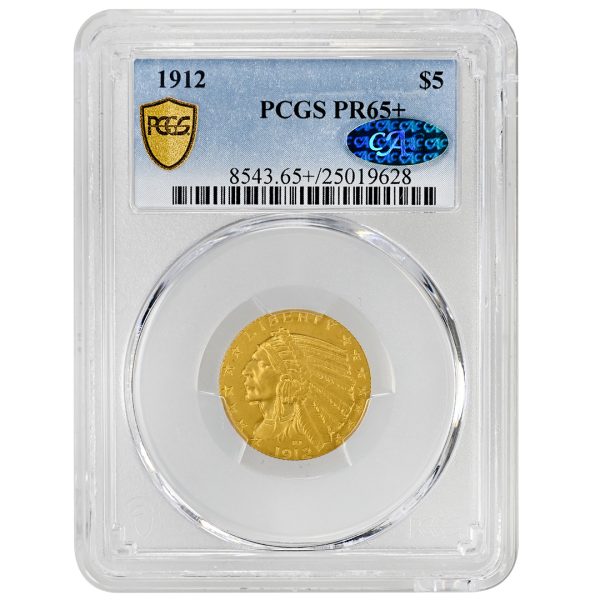 1912 $5 Indian PCGS PR65+ CAC