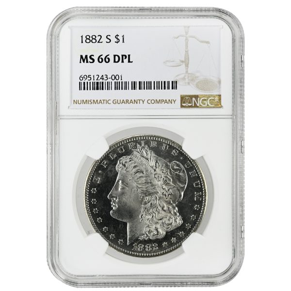 1882-S $1 Morgan Dollar NGC MS66DPL