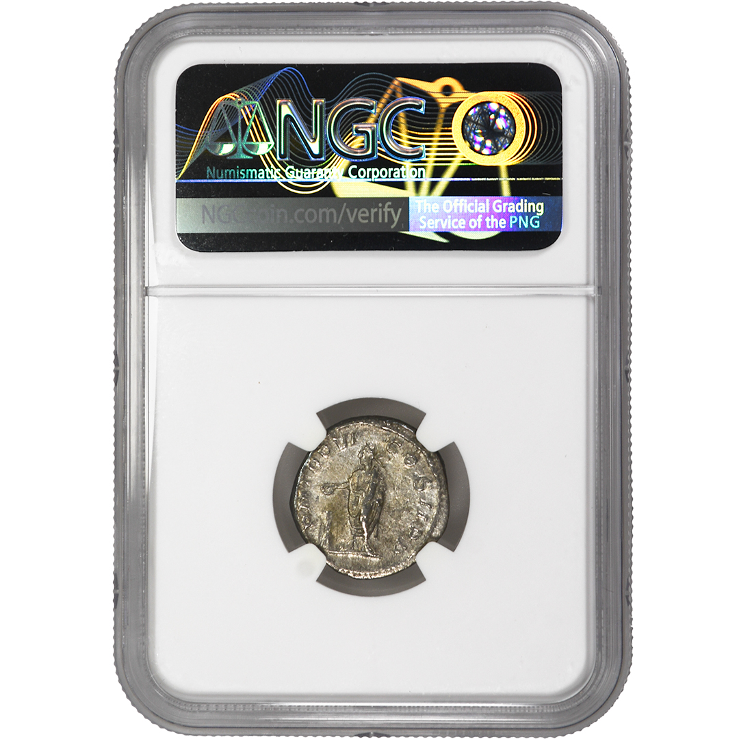 Sev. Alexander, AD 222-235 ROMAN EMPIRE AR Denarius NGC Ch VF - Image 2