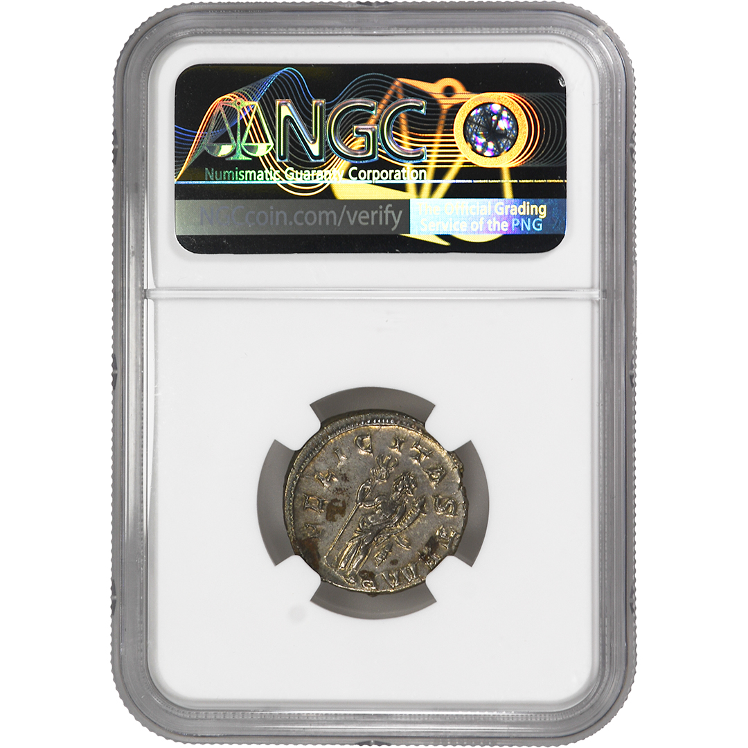 Philip I, AD 244-249 ROMAN EMPIRE AR Double-Denarius NGC Ch XF - Image 2