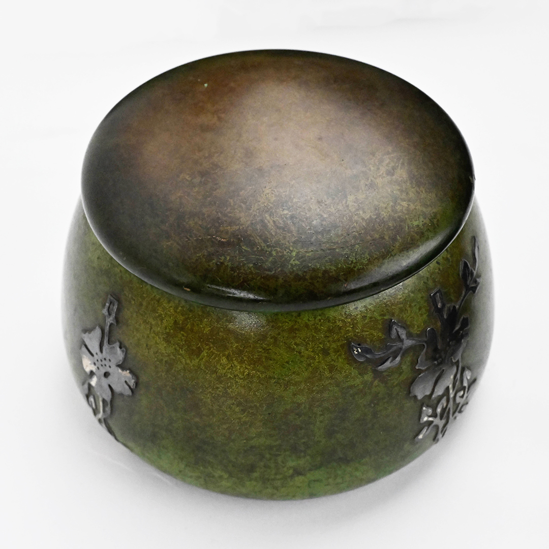 Heintz Art Metal Shop Sterling on Bronze Desk Set - Image 2