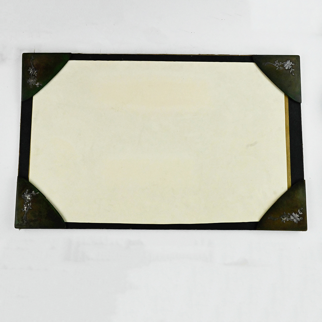 Heintz Art Metal Shop Sterling on Bronze Desk Set - Image 7