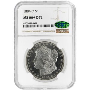1884-O $1 Morgan Dollar Rare Coin NGC MS66+ DPL CAC