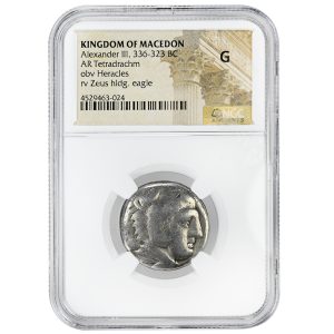 Alexander III, 336-323 BC KINGDOM OF MACEDON AR Tetradrachm, NGC G