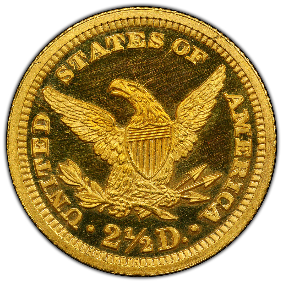 1893 $2.50 Liberty Head Rare Coin PCGS PR63+DCAM CAC