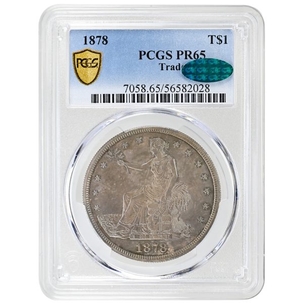 1878 T$1 Trade Dollar PCGS PR65 CAC