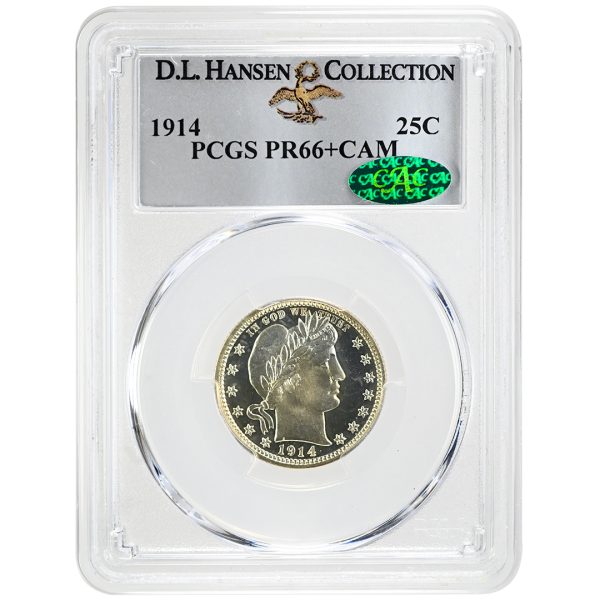 1914 25C Barber Quarter PCGS PR66+CAM