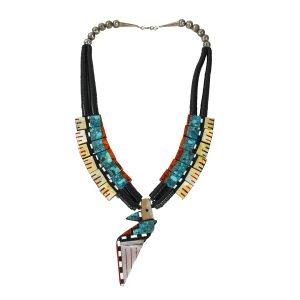 Sterling Silver Multi-Stone Necklace