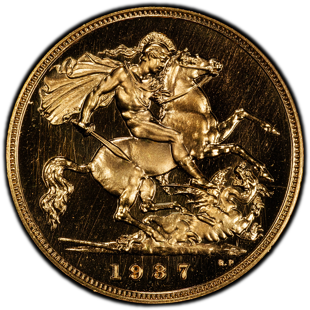 1937 1/2 Sovereign PCGS PR66CAM George VI