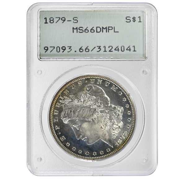 1879-S $1 Morgan Dollar, PCGS MS66DMPL