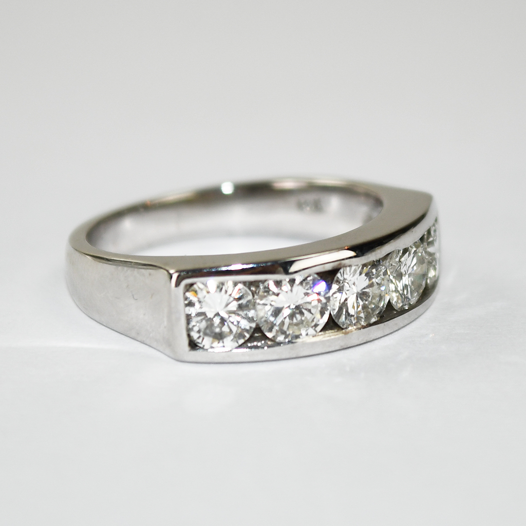 14K White Gold Diamond Ring 1.50ct - Image 2