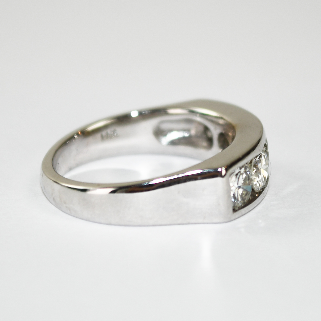 14K White Gold Diamond Ring 1.50ct - Image 3