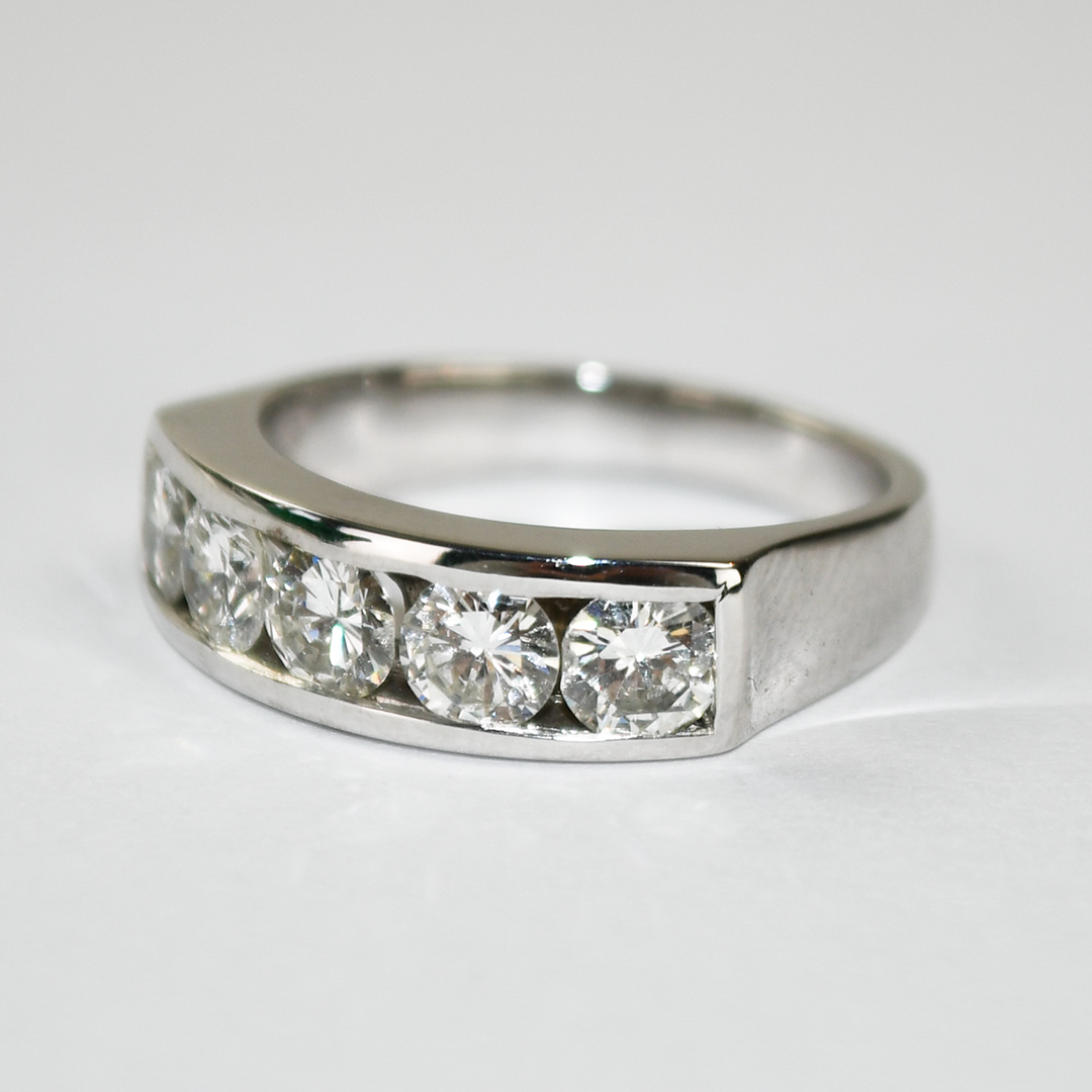 14K White Gold Diamond Ring 1.50ct - Image 6