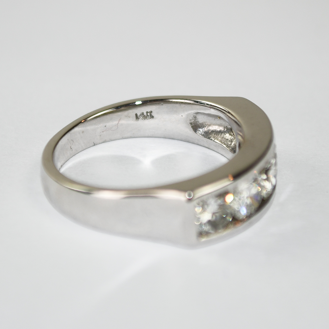 14K White Gold Diamond Ring 1.50ct - Image 7
