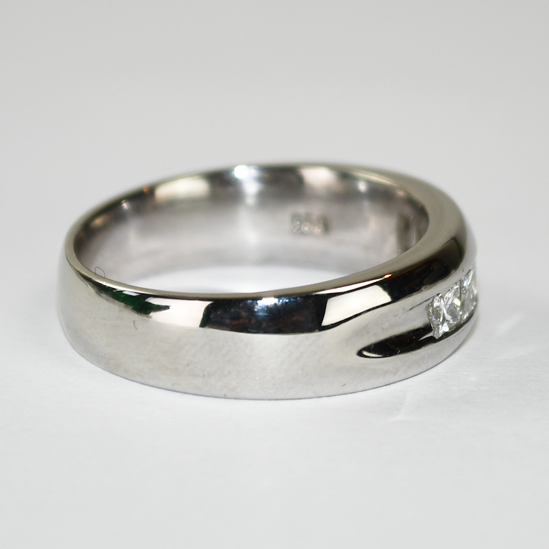 Platinum Diamond Wedding Band 0.75ct - Image 3