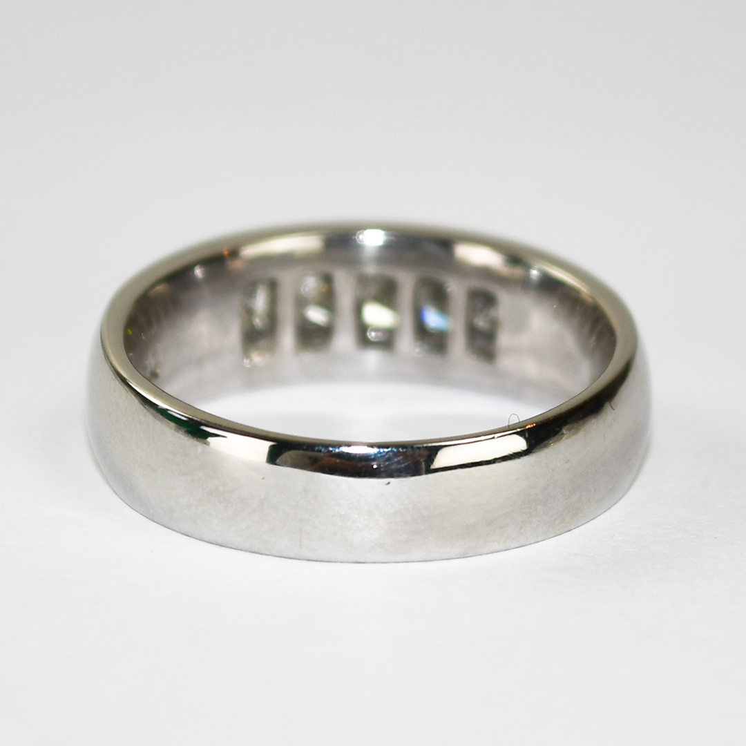 Platinum Diamond Wedding Band 0.75ct - Image 4
