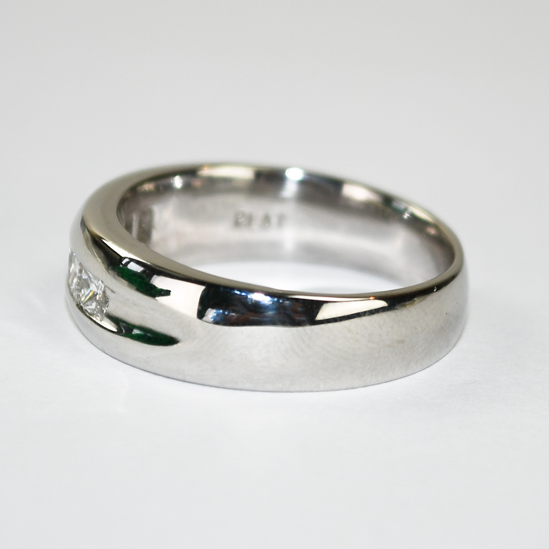 Platinum Diamond Wedding Band 0.75ct - Image 5