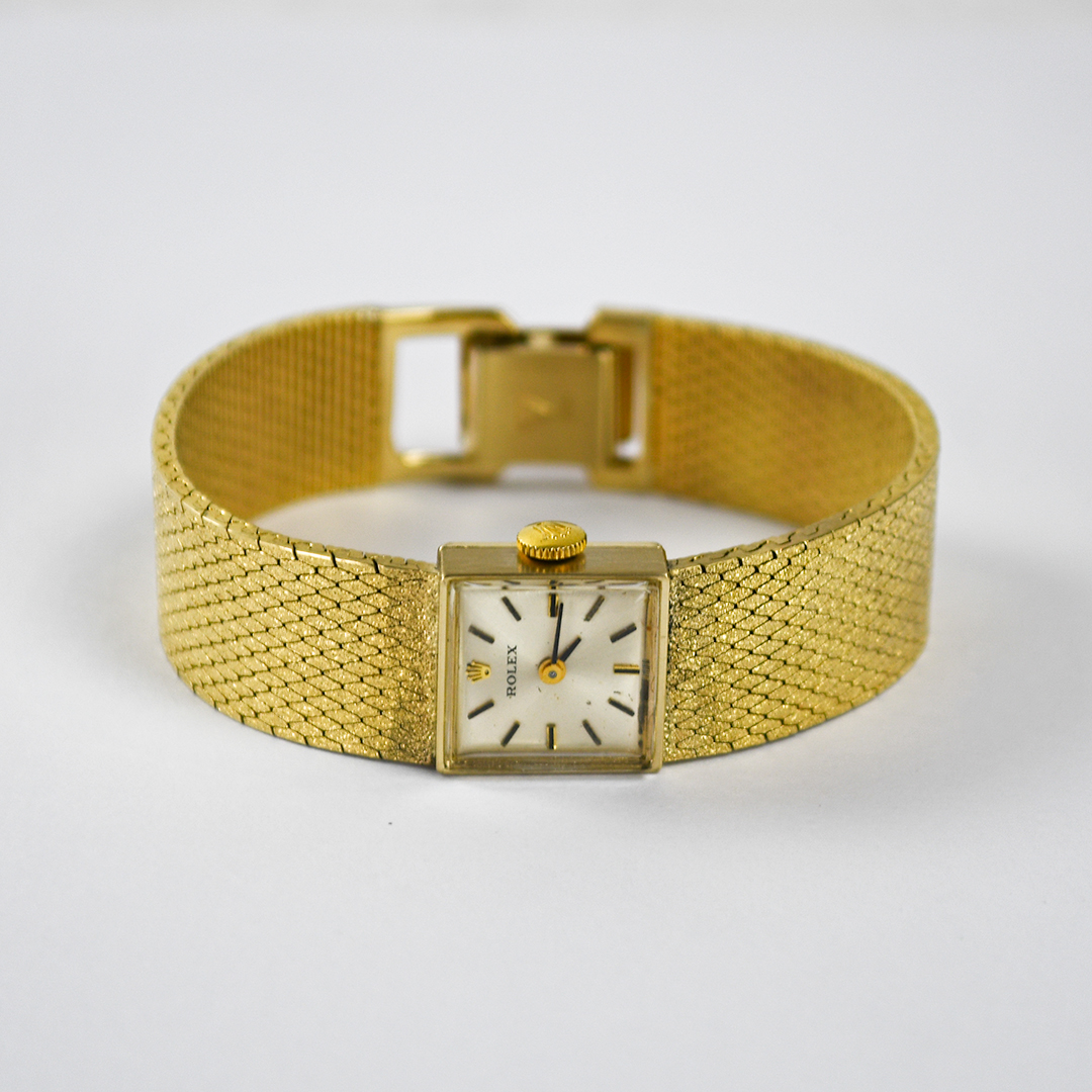 14K Yellow Gold Vintage Rolex Watch 15mm - Image 2