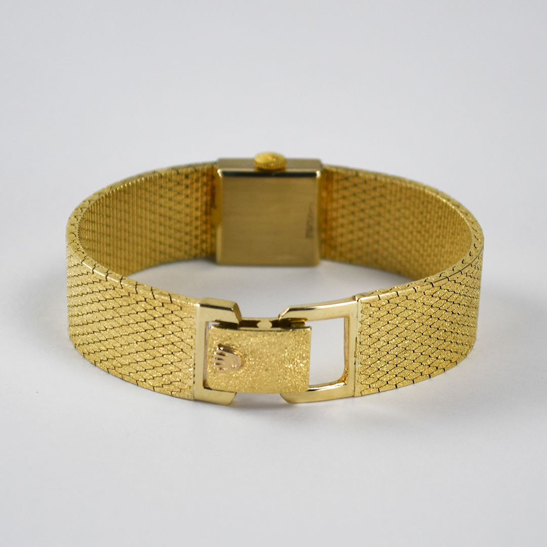 14K Yellow Gold Vintage Rolex Watch 15mm - Image 4