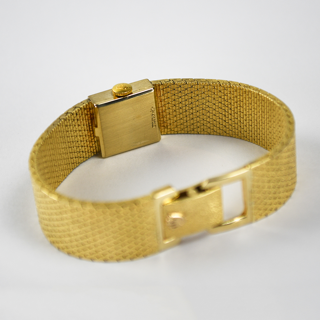 14K Yellow Gold Vintage Rolex Watch 15mm - Image 6