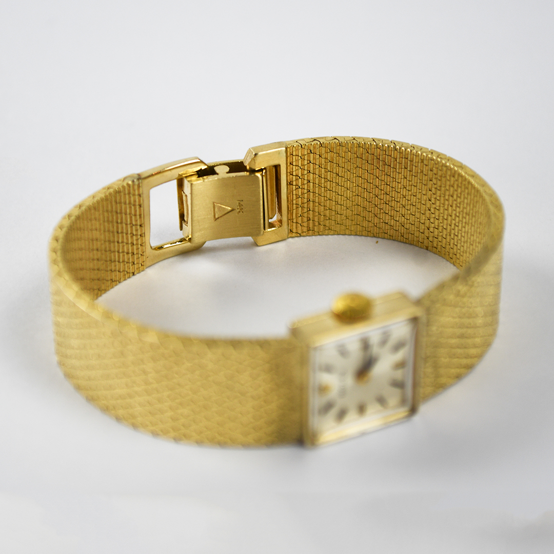 14K Yellow Gold Vintage Rolex Watch 15mm - Image 8