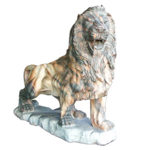 Hand Carved Lion Statues